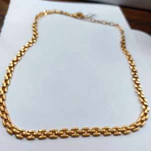 Brighton Ferra short gold link necklace